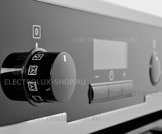 Панель управления духового шкафа Electrolux с утапливаемыми переключателями