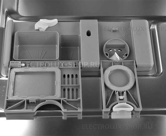 Отсек для моющих средств отдельно стоящей посудомоечной машины Electrolux ESF 43020