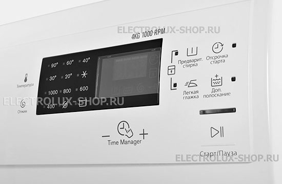 Панель управления стиральной машиной Electrolux EWM 1044 EDU
