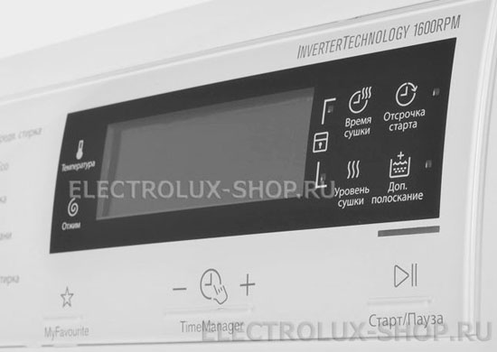 Дисплей cтиральносушильной машины Electrolux EWW1697MDW