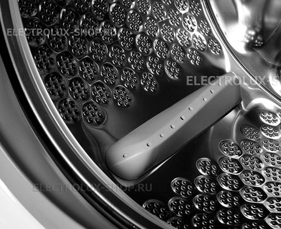 Перфорация барабана стиральной машины Electrolux с системой Direct Spray