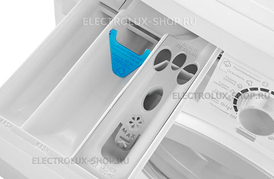 Отсек для моющих средств стиральной машины с сушкой Electrolux EWW 1686 HDW