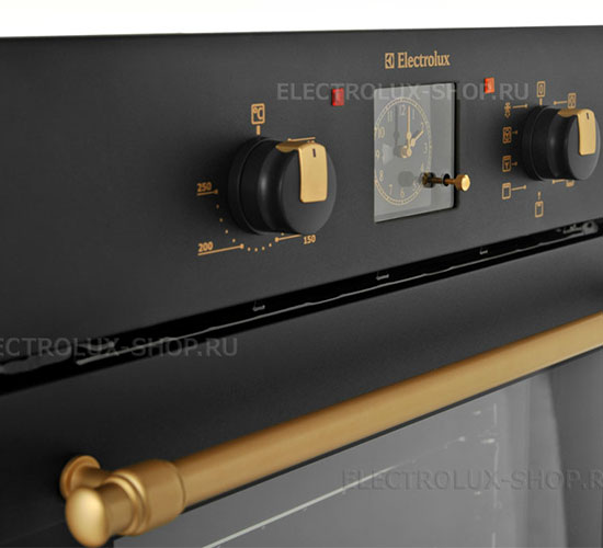 Панель управления, таймер и элементы декора духового шкафа Electrolux EOB53001R