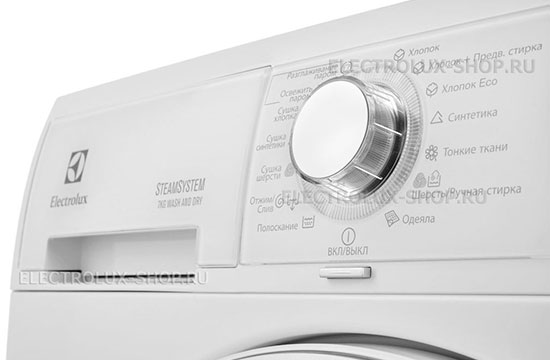 Программы стиральной машины с сушкой Electrolux EWW 1697 MDW
