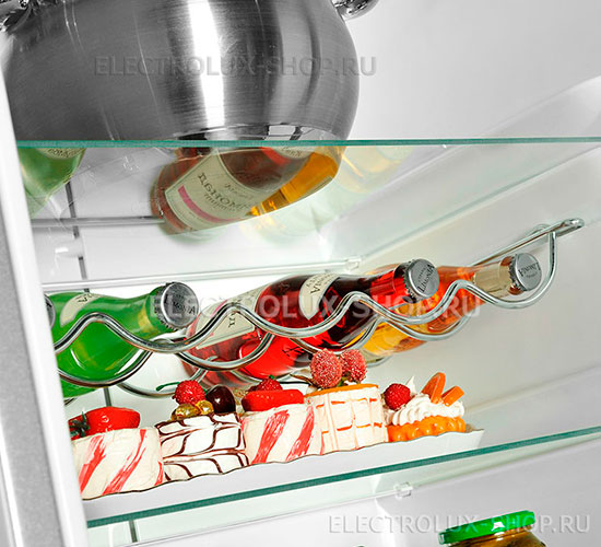 Полка для бутылок двухкамерного холодильника Electrolux EN 3880 AOX