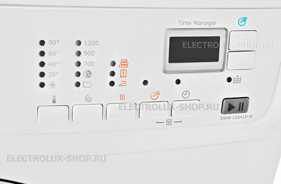 Панель управления стиральной машины с сушкой Electrolux EWW 126410 W
