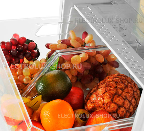 Отделение для фруктов и овощей встраиваемого двухкамерного холодильника Electrolux ENN 3153 AOW
