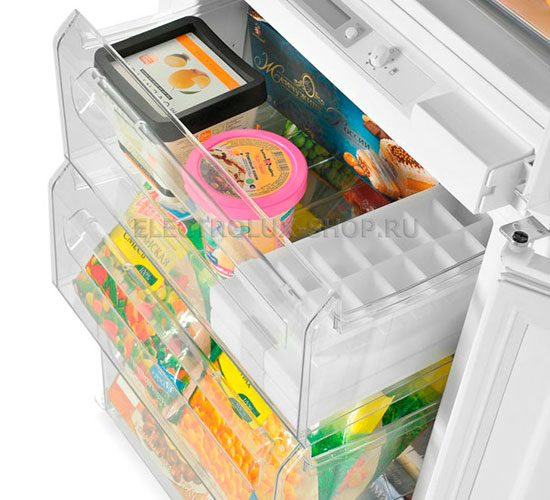 Корзины морозильного отделения встраиваемого двухкамерного холодильника Electrolux ENN 3153 AOW