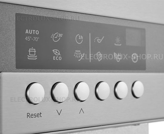 Панель управления встраиваемой посудомоечной машины с открытой панелью Electrolux ESI 47500 XR