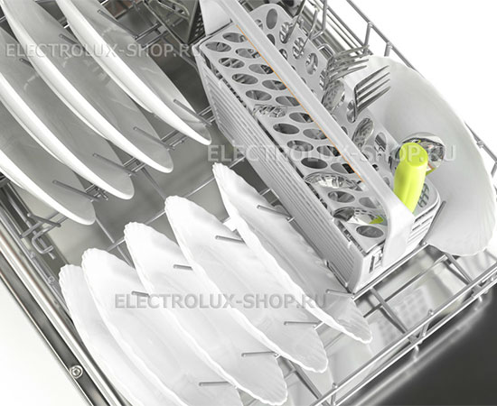 Нижняя корзина встраиваемой посудомоечной машины с открытой панелью Electrolux ESI 47500 XR