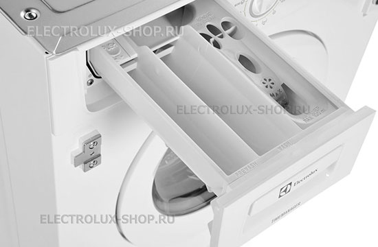Отсек для моющих средств встраиваемой стиральной машины Electrolux EWX 147410 W